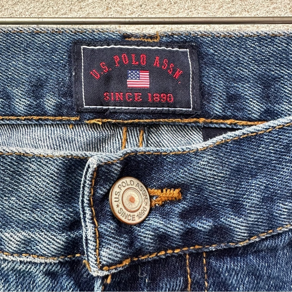 Vintage U.S. Polo Assn. Carpenter Jeans 36x32 Relaxed Workwear Denim Y2K Grunge - Picture 3 of 12